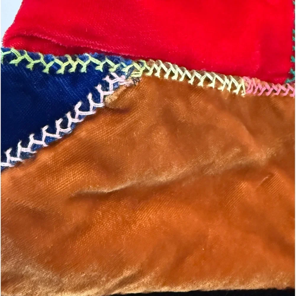 VTG Handmade Velvet Crazy Quilt 65x60 Alice Bjelland Patchwork Renaissance Jewel